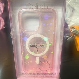 Elila Holographic Pink Case for iPhone 15/14 Pro Max